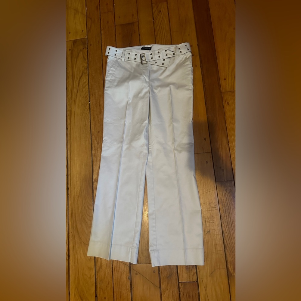 Light tan size 10 khakis with belt